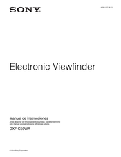 Sony DXF-C50WA Manual De Instrucciones