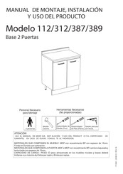 SODIMAC 112 Instrucciones De Montaje, Instalación Y Funcionamiento