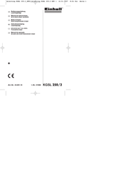 EINHELL KGSL 250/2 Manual De Instrucciones