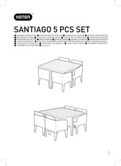 Keter SANTIAGO 5 PCS Instrucciones De Montaje