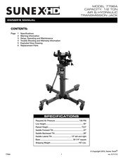 Sunex HD 7796A Manual Del Propietário