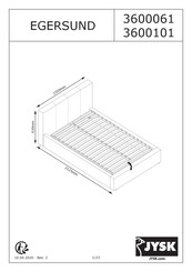 JYSK EGERSUND 3600101 Manual De Instrucciones