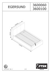 JYSK EGERSUND 3600060 Manual De Instrucciones