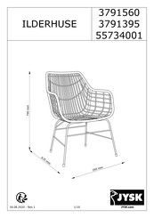 JYSK ILDERHUSE 3791395 Manual De Instrucciones