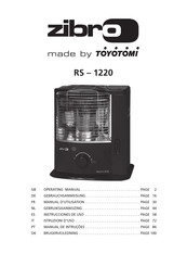 Toyotomi Zibro RS-1220 Instrucciones De Uso