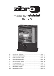 Toyotomi Zibro RC-270 Instrucciones De Uso