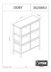 JYSK ODBY 3620863 Manual De Instrucciones