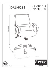 JYSK DALMOSE 3620114 Manual De Instrucciones