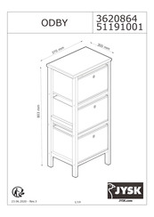 JYSK ODBY 3620864 Manual De Instrucciones