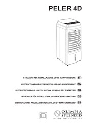 Olimpia splendid PELER 4D Instrucciones Para La Instalación, Uso Y Mantenimiento