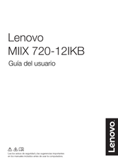 Lenovo MIIX 720-12IKB Guia Del Usuario