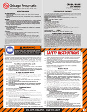 Chicago Pneumatic CP886H Manual De Instrucciones