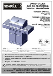 Nexgrill 720-1008 Guia Del Propietario