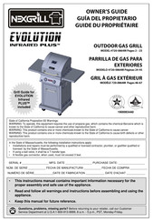 Nexgrill EVOLUTION INFRARED PLUS 720-0864M Guia Del Propietario