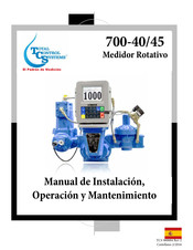 TCS 700-40 Manual De Instalación, Operación Y Mantenimiento