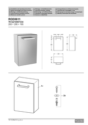 Franke RODX611 Instrucciones De Montaje