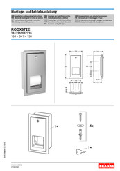 Franke RODAN RODX672E Instrucciones De Montaje Y Servicio