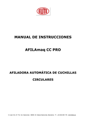 Elite AFILAmaq CC PRO Manual De Instrucciones