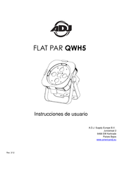 ADJ FLAT PAR QWH5 Instrucciones De Usuario