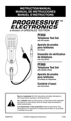 Progressive Electronics PE960 Manual De Instrucciones