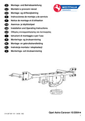 Westfalia Automotive 314 287 Instrucciones De Montaje