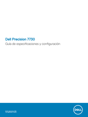 Dell Precision 7730 Guía De Especificaciones Y Configuración