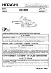 Hitachi CS 33EB Manual De Instrucciones