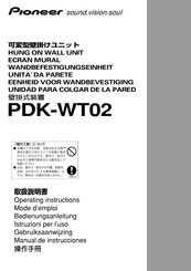 Pioneer PDK-WT02 Manual De Instrucciones