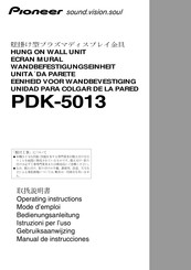 Pioneer PDK-5013 Manual De Instrucciones