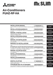 Mitsubishi Electric Mr. Slim PUHZ- RP1.6 HA Manual De Instalación