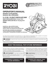 Ryobi P503 Manual Del Operador