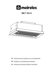 meireles MET 163 X Instrucciones Para La Instalación, El Uso, El Mantenimiento