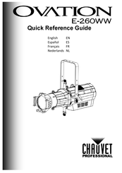 Chauvet Professional Ovation E-260WW Guía De Referencia Rápida