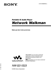 Sony Network Walkman NW-S21 Manual De Instrucciones