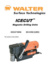 Walter ICECUT Mini Manual De Instrucciones