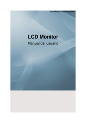 Samsung SyncMaster 2343BWX Manual Del Usuario