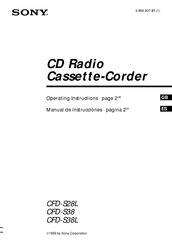 Sony CFD-S28L Manual De Instrucciones