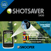 Snooper SHOTSAVER S430 Guia De Inicio Rapido