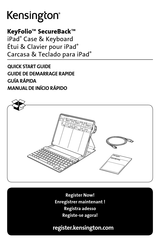 Kensington KeyFolio SecureBack Manual De Inicio Rápido