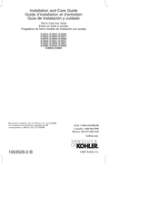Kohler K-6540 Guía De Instalación Y Cuidado