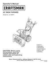 Craftsman 247.88970 Manual Del Operador