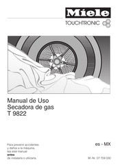 Miele TOUCHTRONIC T 9822 Manual De Uso