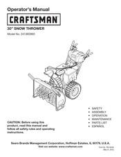 Craftsman 247.883960 Manual Del Operador