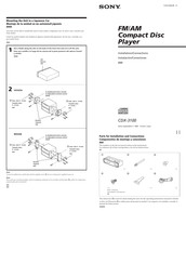 Sony CDX-3100 Instalación / Conexiones