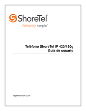 ShoreTel Brillianty simple 420 Guía De Usuario