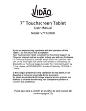 Vidao V7TAB8KB Manual Del Usuario