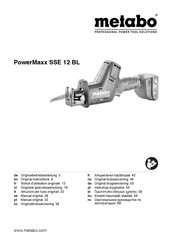 Metabo PowerMaxx SSE 12 BL Manual Original