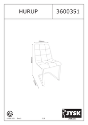 JYSK HURUP 3600351 Manual De Instrucciones