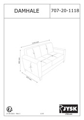 JYSK DAMHALE 707-20-1118 Manual De Instrucciones