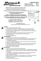 Homak PROFESSIONAL Serie Guía De Utilización Y Directivas De Funcionamiento